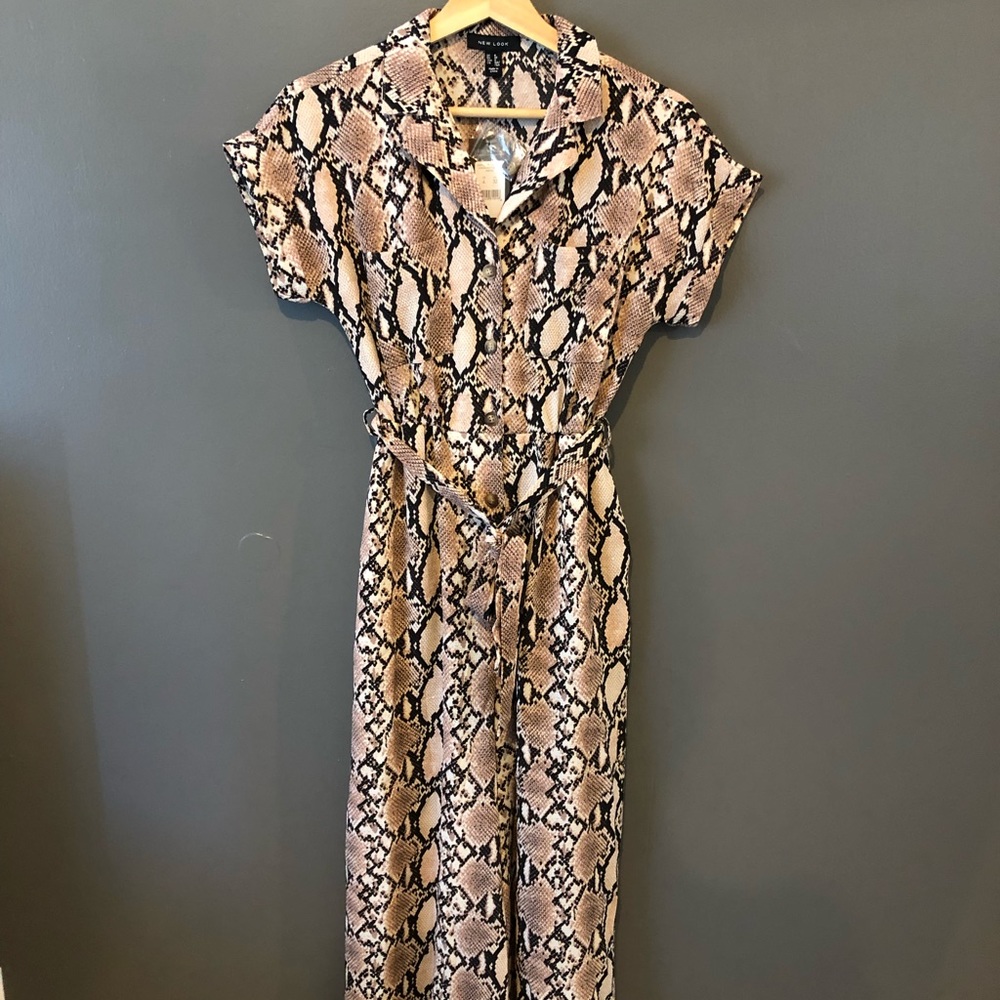 Snake Print Jumpsuit